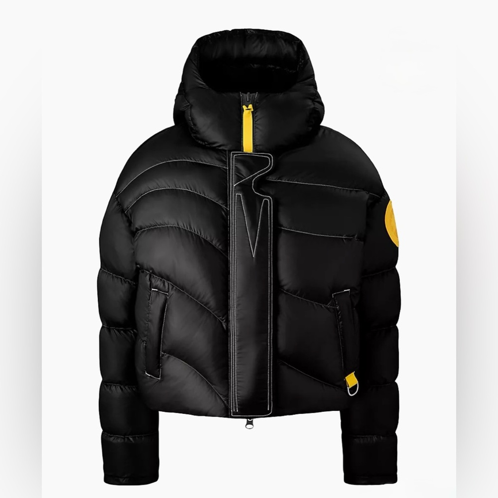 Canada Goose x Pyer Moss Collection Crop Wave down reversible puffer in size M